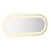 vidaXL LED Bathroom Mirror 60x25 cm Oval
