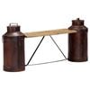 vidaXL Milk Bottle Bench 150x33x64 cm Solid Mango Wood
