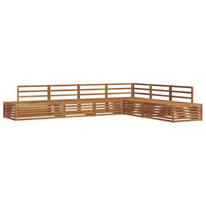 vidaXL Outdoor Sofa Set 6 Piece Natural Solid Acacia Wood