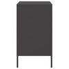 vidaXL Bedside Cabinets 2 pcs Black 36x39x68 cm Steel