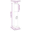 vidaXL Bollard Lights with Outlet 3 pcs 50 cm Stainless Steel IP44