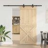 vidaXL Sliding Door with Hardware Set 100x210 cm Solid Wood Pine
