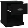 vidaXL Bedside Cabinets 2 pcs Black 39x39x47.5 cm Engineered Wood