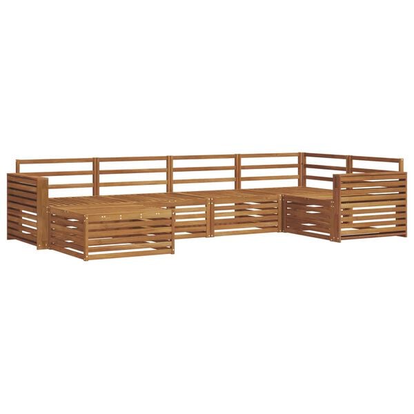 vidaXL Outdoor Sofa Set 6 pcs Natural