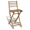 vidaXL 3 Piece Bar Set Bamboo