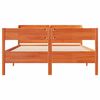 vidaXL Bed Frame without Mattress Wax Brown 160x200 cm Solid Wood Pine