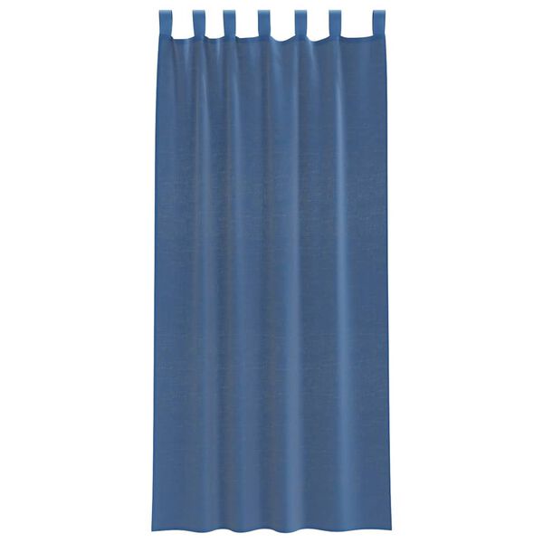 vidaXL Voile Curtains with Loops 2 pcs Royal Blue 140x245 cm