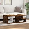 vidaXL Coffee Table Smoked Oak 102x55x35 cm Engineered Wood