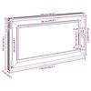 vidaXL Basement Window "RISOR" 110x70 cm Tilt&Turn DIN Left White