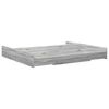vidaXL Storage Bed Frame Grey Sonoma 180 x 200 cm Engineered Wood