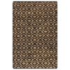 vidaXL Hand-Woven Jute Area Rug Fabric 120x180 cm Natural and Black