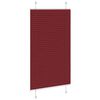 vidaXL Pleated Blind Bordeaux Red 75x150 cm Fabric Width 74.4 cm Polyester