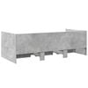 vidaXL Daybed with Drawers without Mattress Concrete Grey 90x190 cm Single