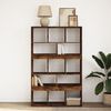 vidaXL Bookcase Smoked Oak100x33x156.5 cm Engineered Wood