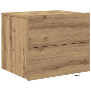 vidaXL Bedside Cabinet Artisan Oak 50 x 39 x 41 cm Engineered Wood