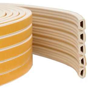 vidaXL Self-Adhesive Window Seal White 10 x 6 mm 100 m EPDM Foam