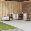 vidaXL Kitchen Storage with Shelf Silver 90 x 50 x 92 cm Steel