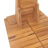 vidaXL Garden Shower Solid Teak 70x75x204 cm