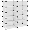 vidaXL Shoe Rack Transparent 84x32x88.5 cm PP