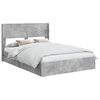 vidaXL Bed Frame with Storage and Headboard Concrete Grey 150 x 200 cm