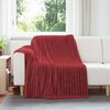 vidaXL Throw Blanket Bordeaux Red 200 x 150 cm Fleece