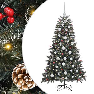 vidaXL Artificial Christmas Tree with 150 LEDs with Stand Green 150 cm