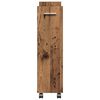 vidaXL Cabinet with Wheel Old wood 60 x 22 x 79 cm Engineered Wood