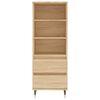 vidaXL Highboard Sonoma Oak 40x36x110 cm Engineered Wood