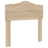 vidaXL Bed Frame with Headboard Sonoma Oak 90 x 200 cm Solid Pine Wood