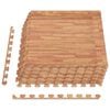vidaXL Floor Mats 6 pcs Wood Grain 2.16 ㎡ EVA Foam
