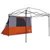 vidaXL Camping Tent Set Folding 2 pcs Orange Taffeta and Fabric