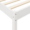 vidaXL Bookcase Bed without Mattress White 120x200 cm Solid Wood Pine
