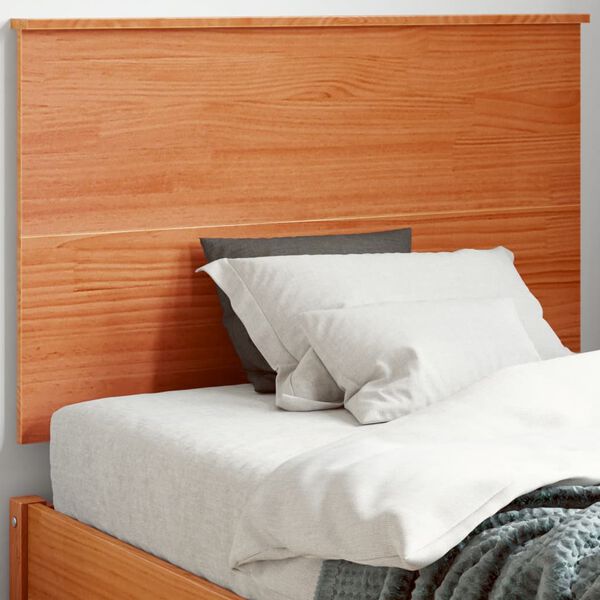 vidaXL Headboard Wax Brown 90 cm Solid Wood Pine