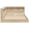vidaXL Bookcase Bed Sonoma oak 140 x 200 cm Engineered wood