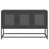 vidaXL TV Cabinet Black 100.5x39x60.5 cm Cold-rolled Steel