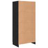 vidaXL Wardrobe Black Oak 82.5 x 51.5 x 180 cm Engineered Wood