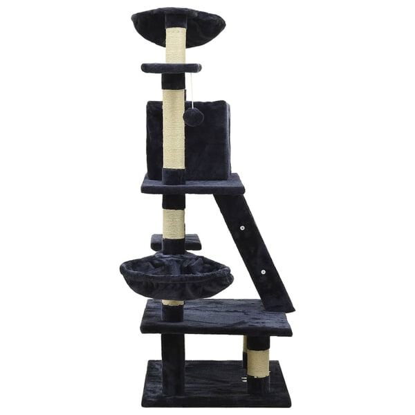 vidaXL Cat Tree with Sisal Scratching Posts Blue 122 cm