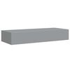 vidaXL Wall-mounted Drawer Shelf Grey 60x23.5x10cm MDF