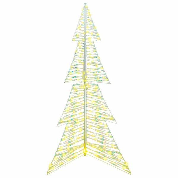 vidaXL Christmas Tree with 240 LEDs Warm White 180 cm PET