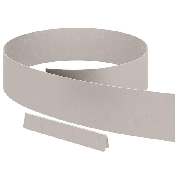 vidaXL Lawn Edging 4 pcs Rusty 450 x 0.05 x 15 cm Weathering Steel