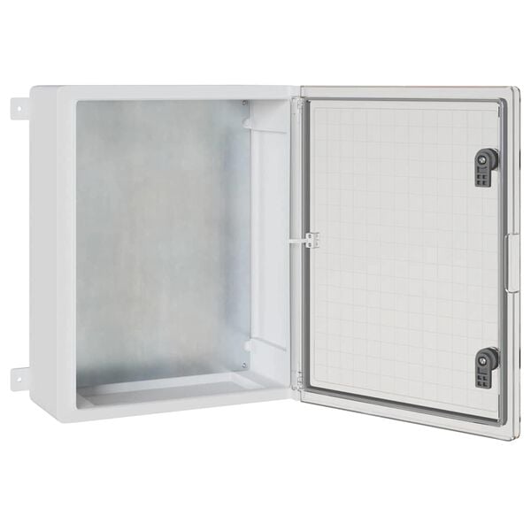 vidaXL Control Cabinet Grey 40 x 17.5 x 50 cm ABS Plastic