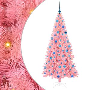 vidaXL Christmas Tree Pink 180 cm PVC
