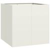 vidaXL Planter White 80x80x80 cm Steel