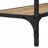 vidaXL Console Table Artisan oak 75 x 30.5 x 75 cm Engineered wood
