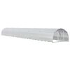 vidaXL Chicken Coop Silver 1200 x 150 x 100 cm Galvanised Steel