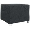 vidaXL Furniture Cover Plain Black 125 x 125 x 74 cm Fabric