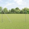 vidaXL Fence with Post Silver 1.5 x 10 m Steel