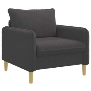 vidaXL XL Armchair Dark Grey Boucl&eacute;