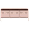 vidaXL Coffee Table Pink 101.5x50x43.5 cm Cold-rolled Steel