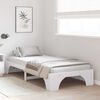 vidaXL Bed Frame White 100 x 200 cm Solid Pine Wood